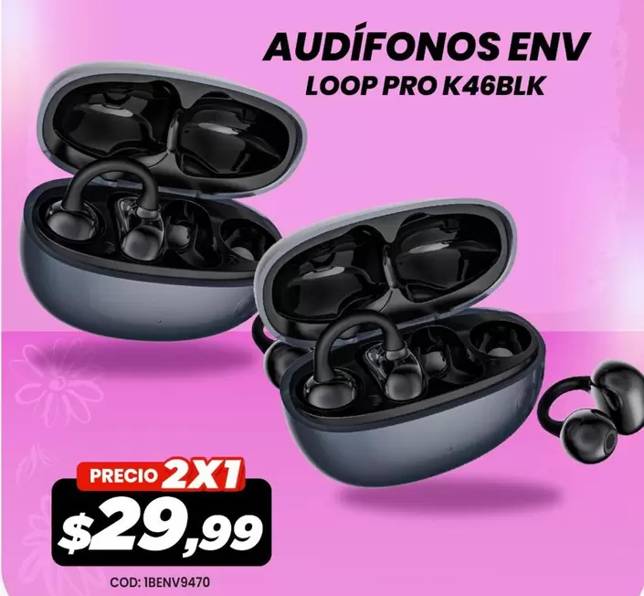 Pro - AUDÍFONOS ENV LOOP PRO K46BLK