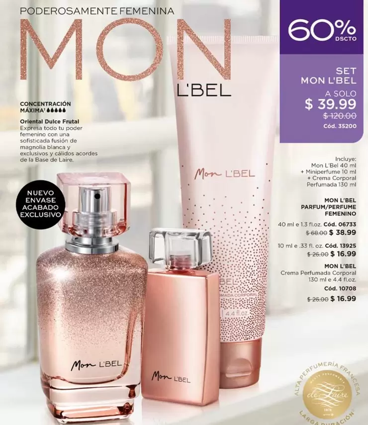 L'bel - MON L'BEL Set Mon L'Bel (Perfume + Body Lotion + Shower Gel)