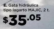 Gata hidráulica tipo lagarto