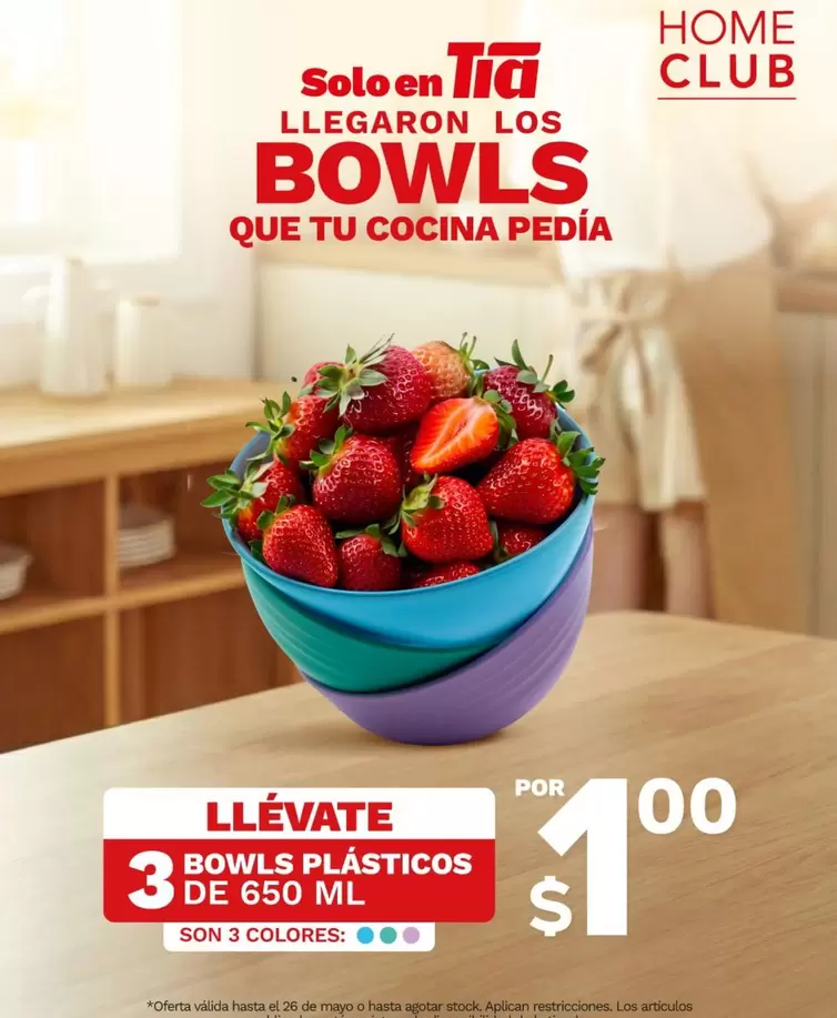 TIA - BOWLS PLÁSTICOS
