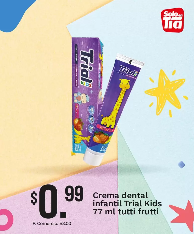 TIA - Crema dental infantil