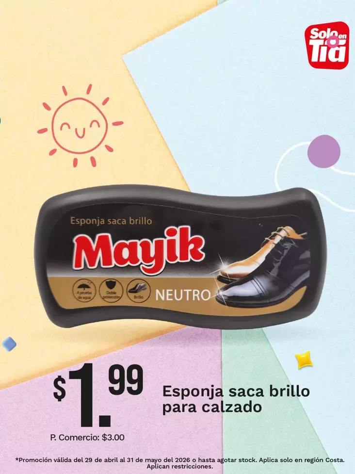 TIA - Espoja saca brillo para calzado
