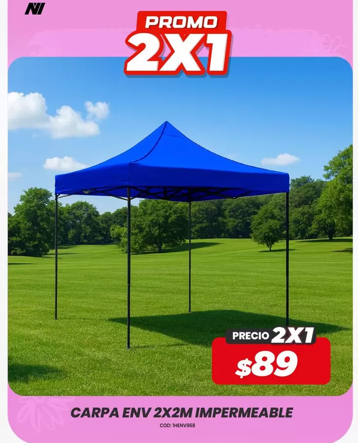 CARPA ENV 2X2M IMPERMEABLE