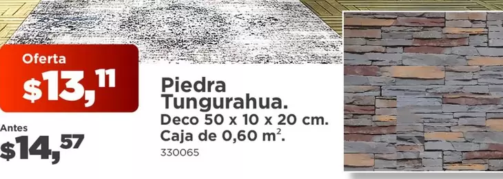Tungurahua - Piedra . Deco 50 x 10 x 20 cm. Caja de 0,60 m
330065