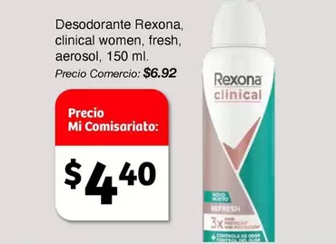 Desodorante clinical women, fresh, aerosol