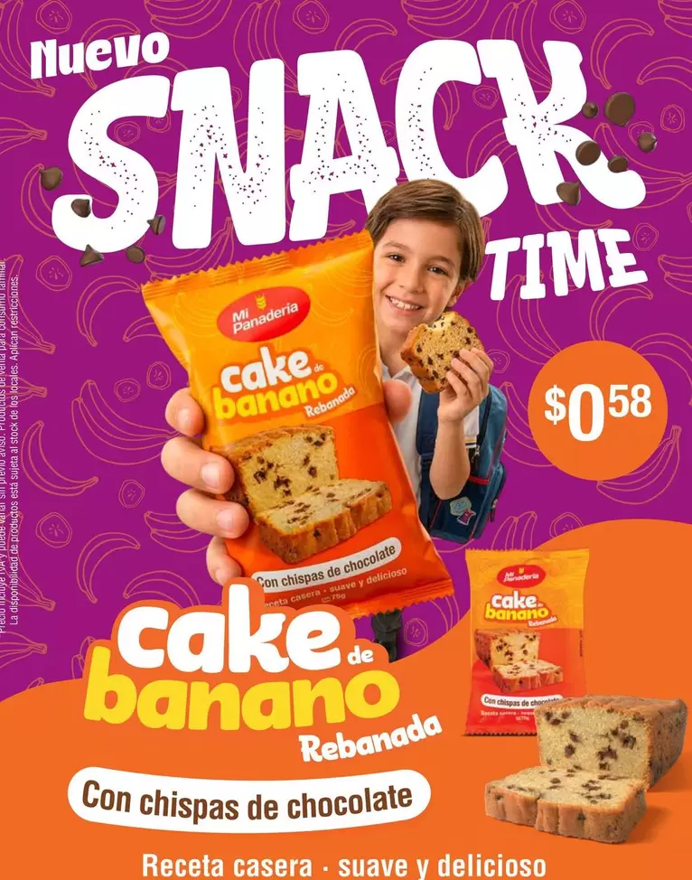 Casera - Cake Banano
