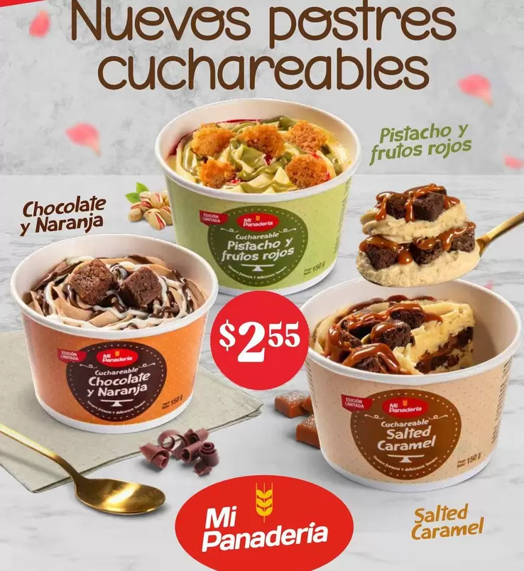 Nuevos postres cuchareables