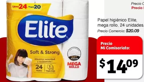Papel higiénico, mega rollo, 24 unidades