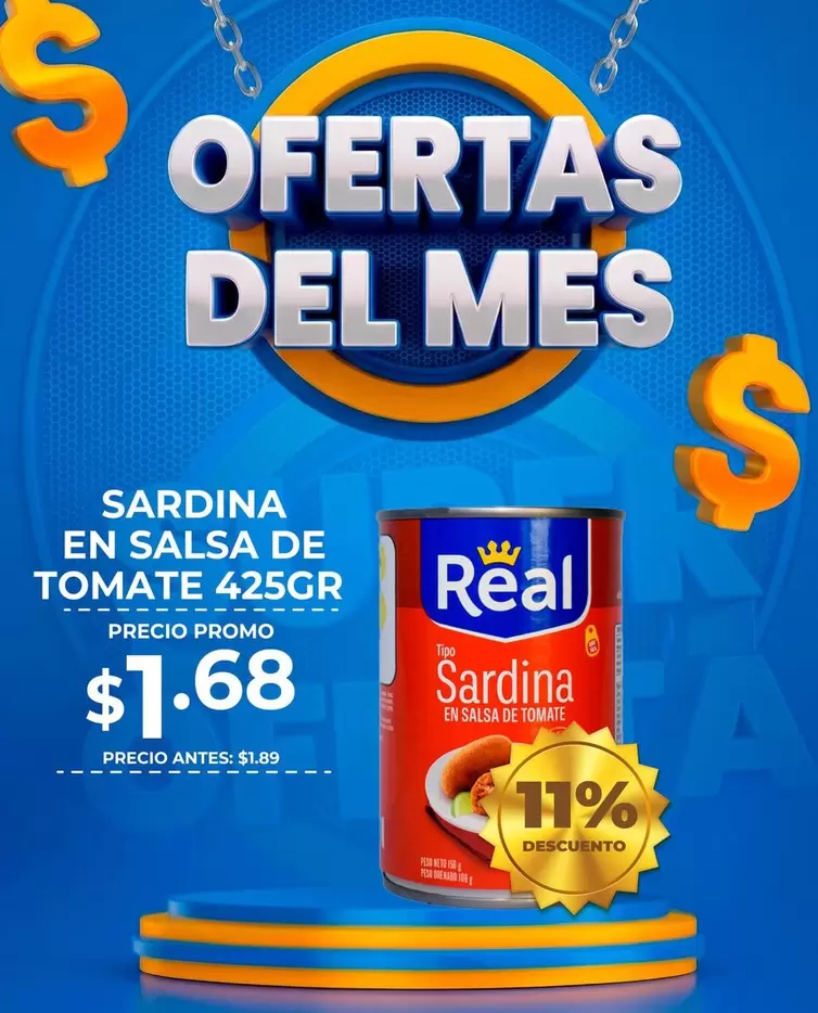Real - SARDINA EN SALSA DE TOMATE