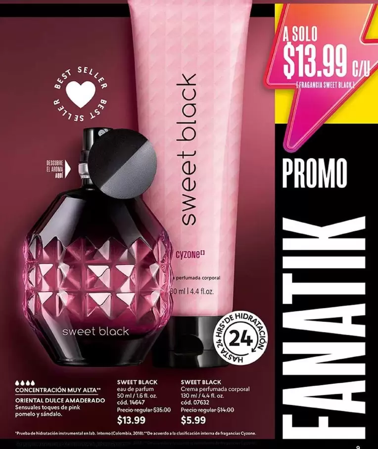 Colombia - Sweet Black Perfume and Body Cream