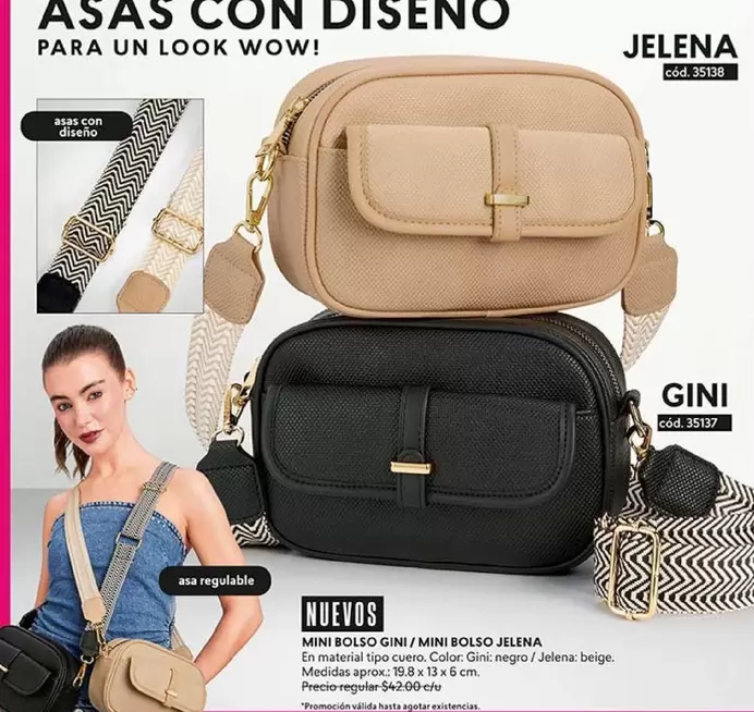 Negro - MINI BOLSO GINI / MINI BOLSO JELENA cód. 35137
