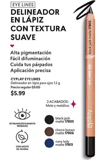 mate - DELINEADOR EN LÁPIZ CON TEXTURA SUAVE