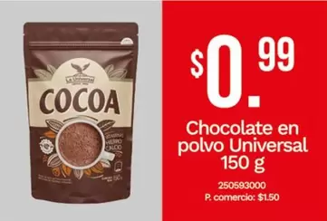 Chocolate en polvo Universal