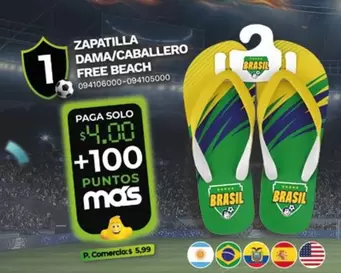 Free - ZAPATILLA DAMA/CABALLERO FREE BEACH 094106000-094105000