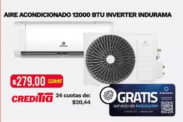 Indurama - AIRE ACONDICIONADO 12000 BTU INVERTER