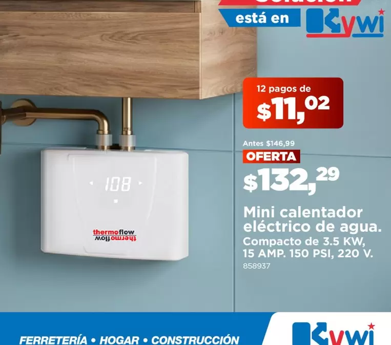 Mini calentador eléctrico de agua