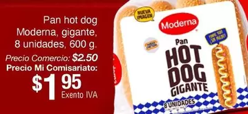 Pan hot dog gigante