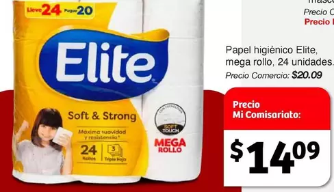 Papel higiénico, mega rollo, 24 unidades