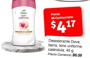 Desodorante barra, tono uniforme