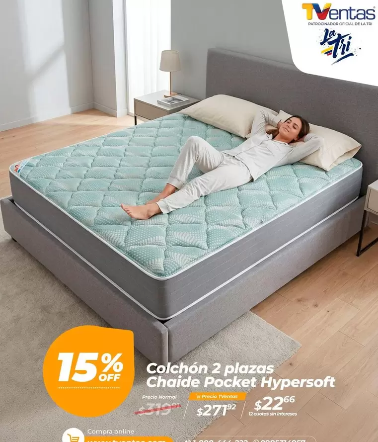 Colchón 2 plazas Chalde Pocket Hypersoft