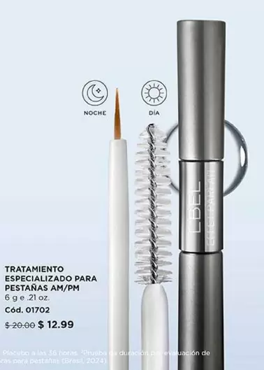 L'bel - TRATAMIENTO ESPECIALIZADO PARA PESTAÑAS AM/PM Cód. 01702