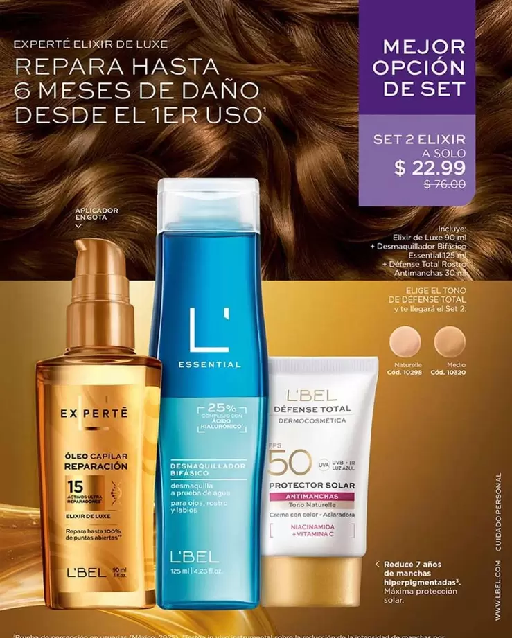 L'bel - ELIXIR DE LUXE REPARA HASTA 6 MESES DE DAÑO DESDE EL 1ER USO