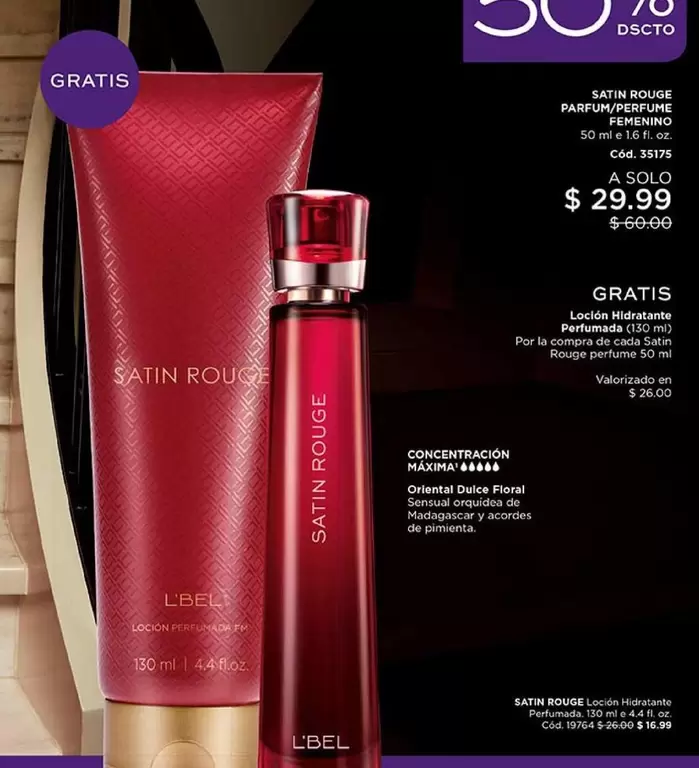 L'bel - SATIN ROUGE PARFUM/PERFUME FEMININO