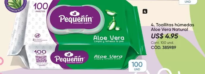 Love - 4. Toallitas húmedas Aloe Vera Natural
