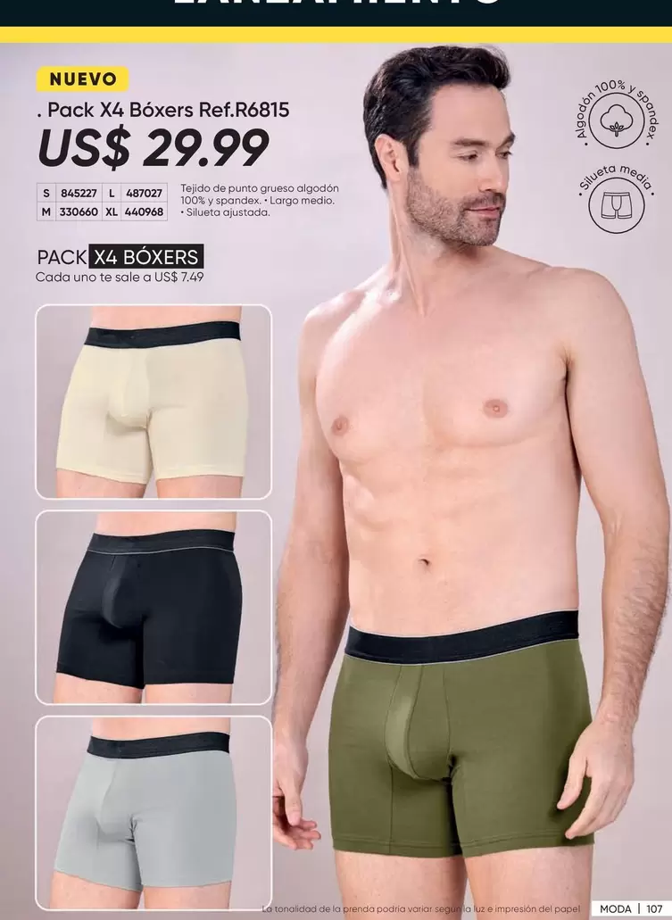 uno - Pack X4 Boxers Ref. R6815