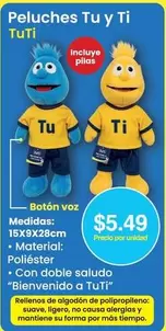 Peluches Tu y Ti TuTi