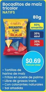 Azul - Bocaditos de maíz tricolor