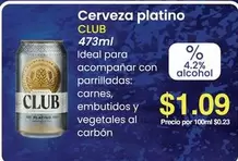 Cerveza platino