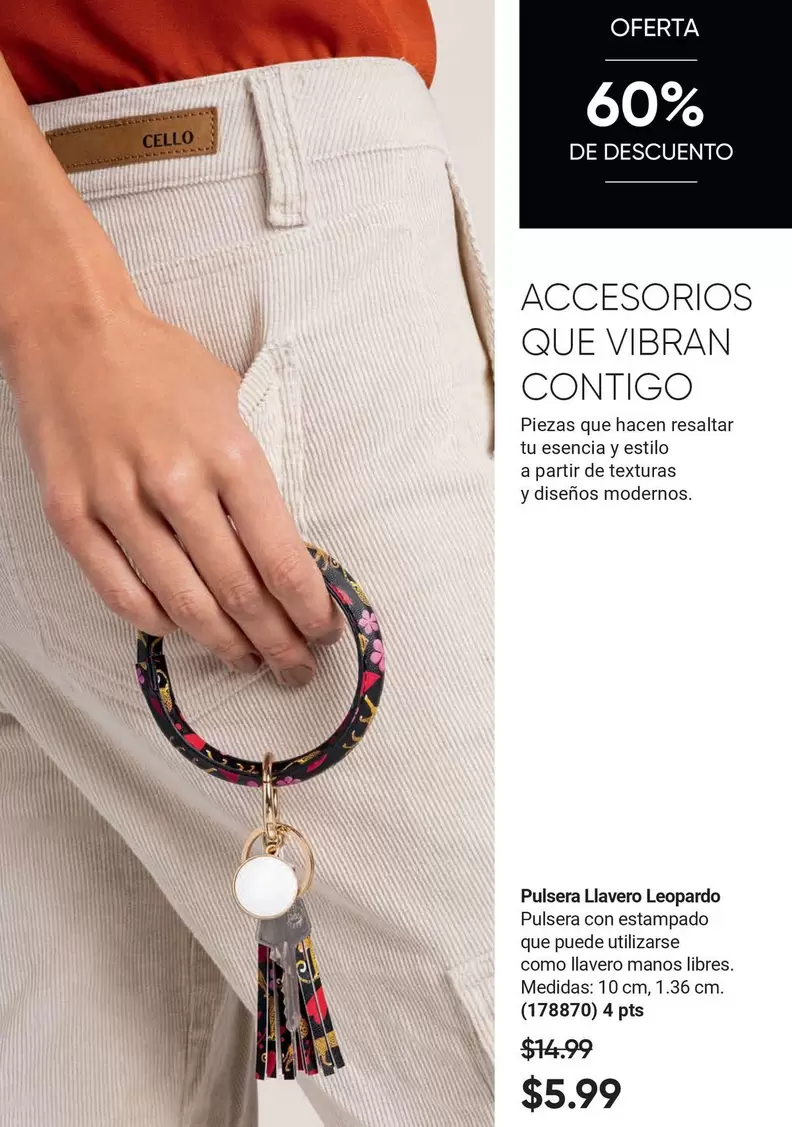 Pulsera Llavero Leopard