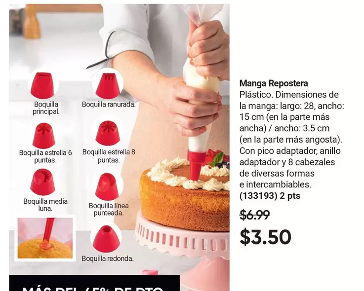 Estrella - Manga Repostera Plástico