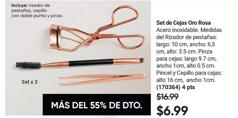 Rosa - Set de Cejas Oro