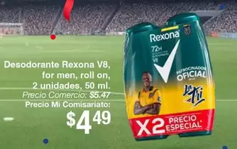 Desodorante V8, for men, roll on