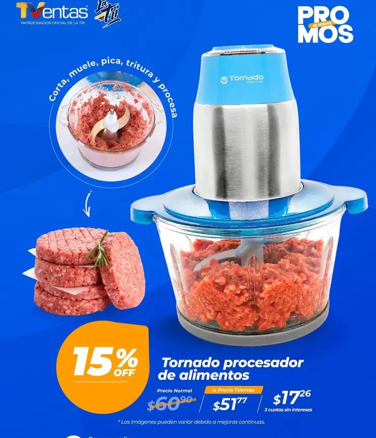 Pro - Tornado procesador de alimentos