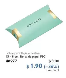 Oriflame - Sobre para Regalo Festive 48977