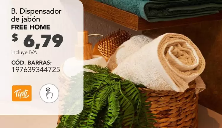 Free - B. Dispensador de jabón