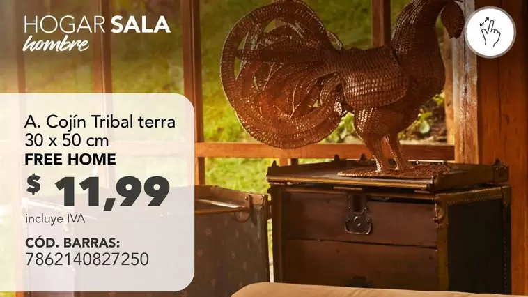 Free - A. Cojín Tribal terra