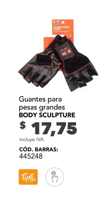 Guantes para pesas grandes