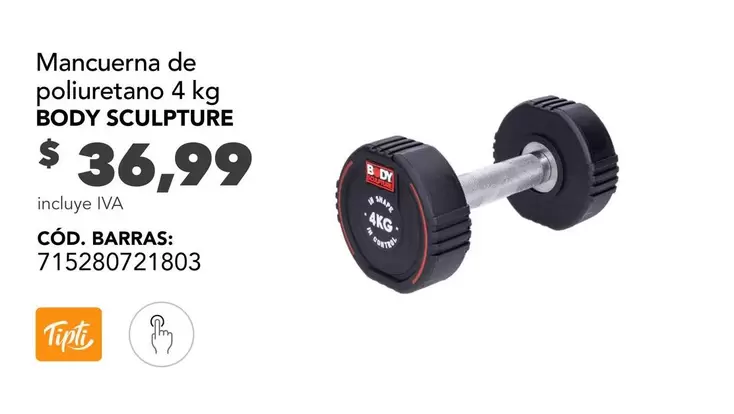 Mancuerna de poliuretano 4 kg
