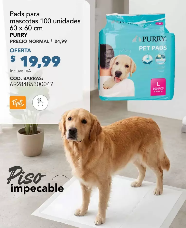 Pads para mascotas 100 unidades