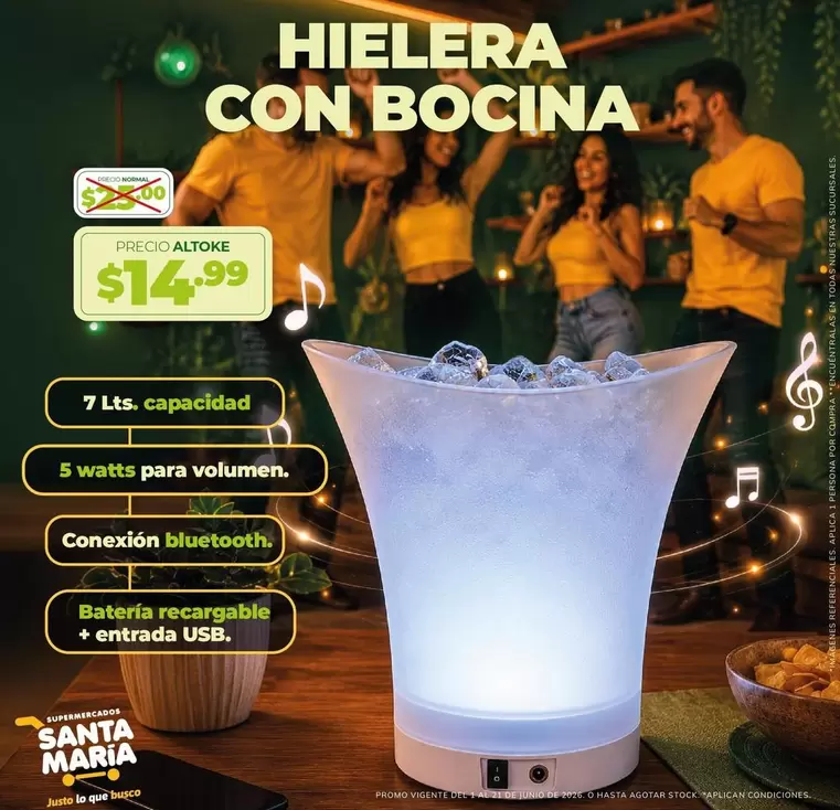 Santa Maria - HIELERA CON BOCINA