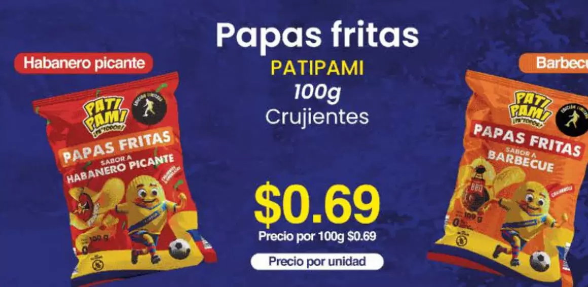 Papas fritas PATIPAMI Crujientes