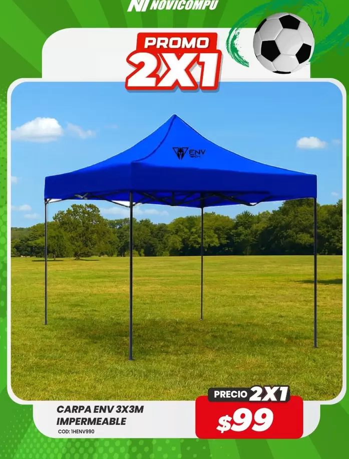 CARPA ENV 3X3M IMPERMEABLE
