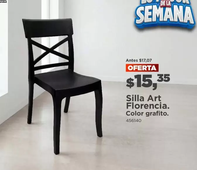 Silla Art Florencia. Color grafito. 456140
