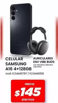 Samsung - CELULAR A16 4+128GB cod: 1CSAM5797 / 1CSAM9316