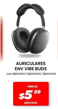 AURICULARES ENV VIBE BUDS cod: 18ENV9521 / 18ENV9520 / 18ENV9522