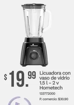 Licuadora con vaso de vidrio 133772000